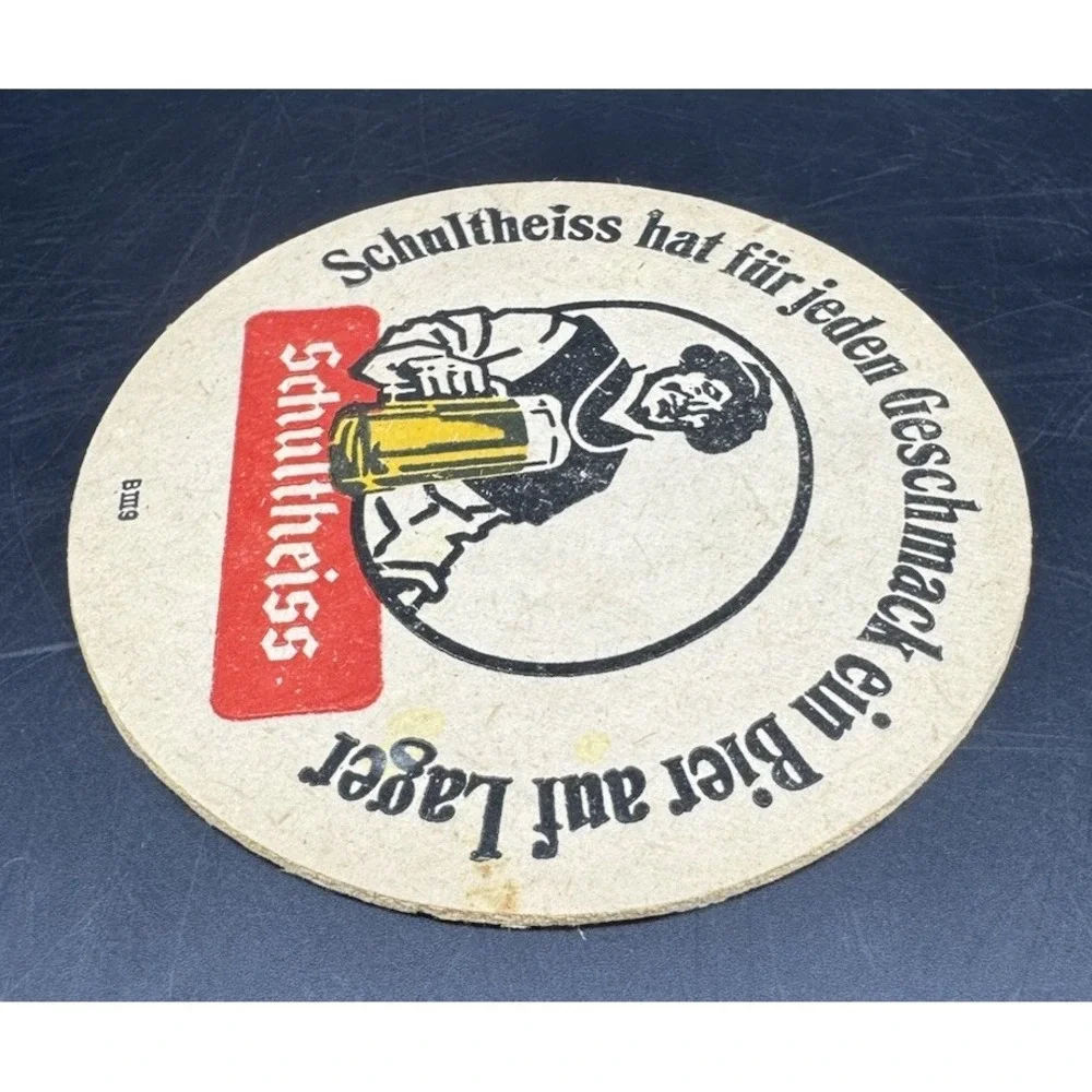 Vintage German Beer Coaster Schultheiss Berlin 1979 Deutschlandhalle